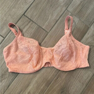 Cacique Lane Bryant Bra size 40DD peach lightly lined Balconette